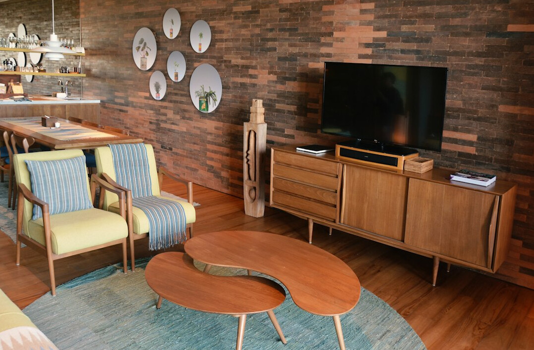 old television in living room